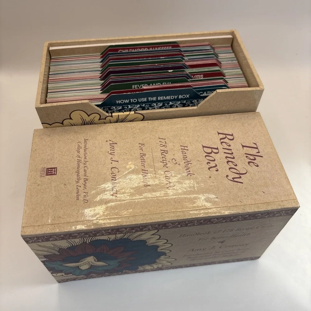 Vintage The Remedy Box Handbook 178 Recipe Cards Better Health Amy J Conway 1994